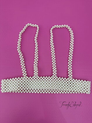 Perličkový popruh - perleťový A1370